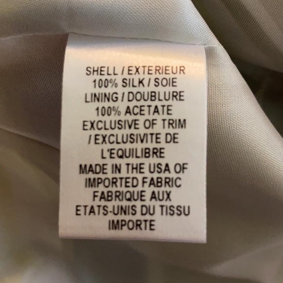 Milly Silk Striped Olive Green Yellow Black Halter Tank Top w/ Gold Chain - 4 - Picture 11 of 12